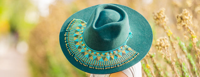 Hat Necklaces - Removable Beaded Bands – Andeana Hats