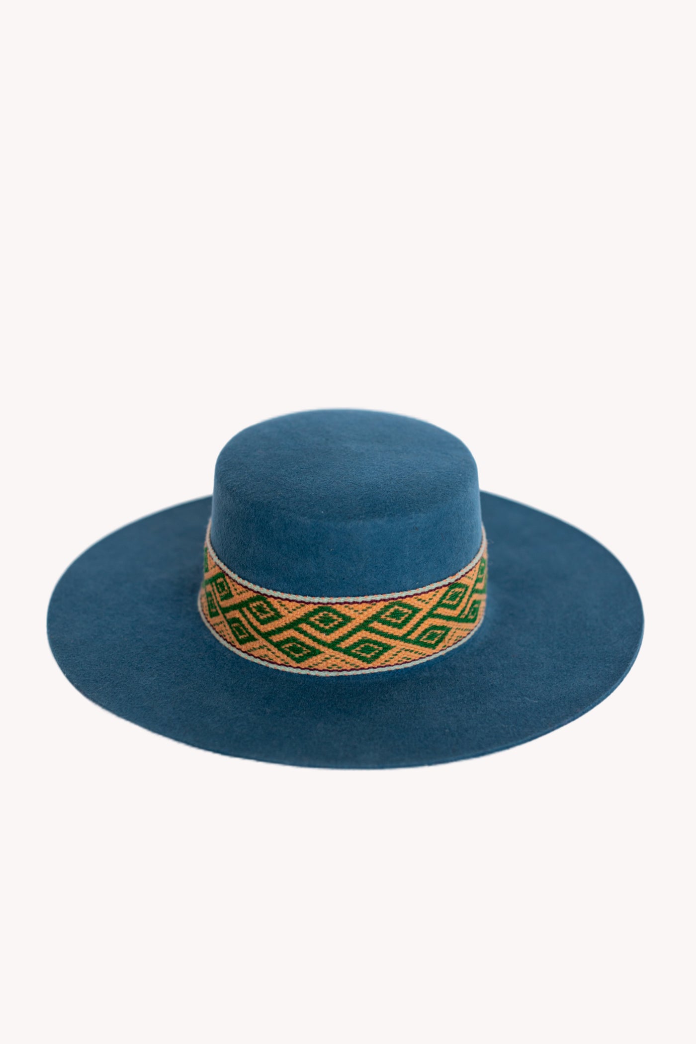 Blue Spanish style sustainable hat