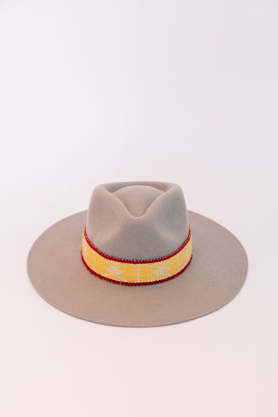 Grey western style hat