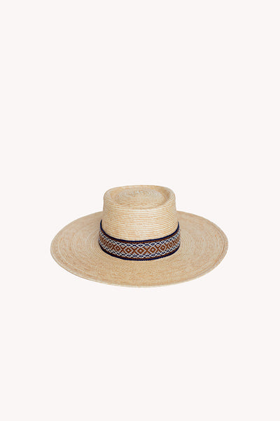 Straw Bucket Hat with Love Removable Intention Hat Textile Band
