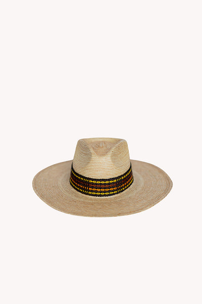 Straw Western Hat with Intuition Intention Band Removable Intention Hat Textile Band