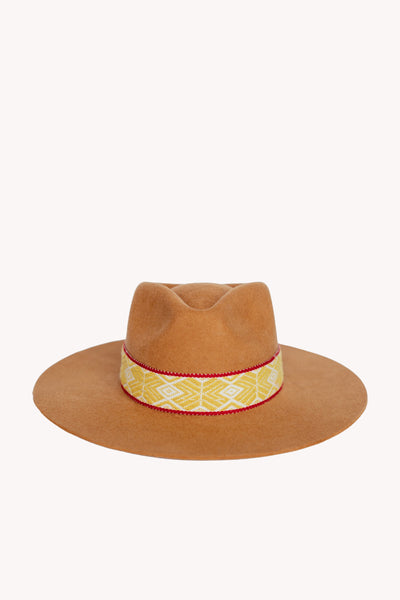 tan western style hat