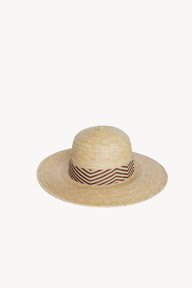 Straw Floppy style palm leaf artisan hat