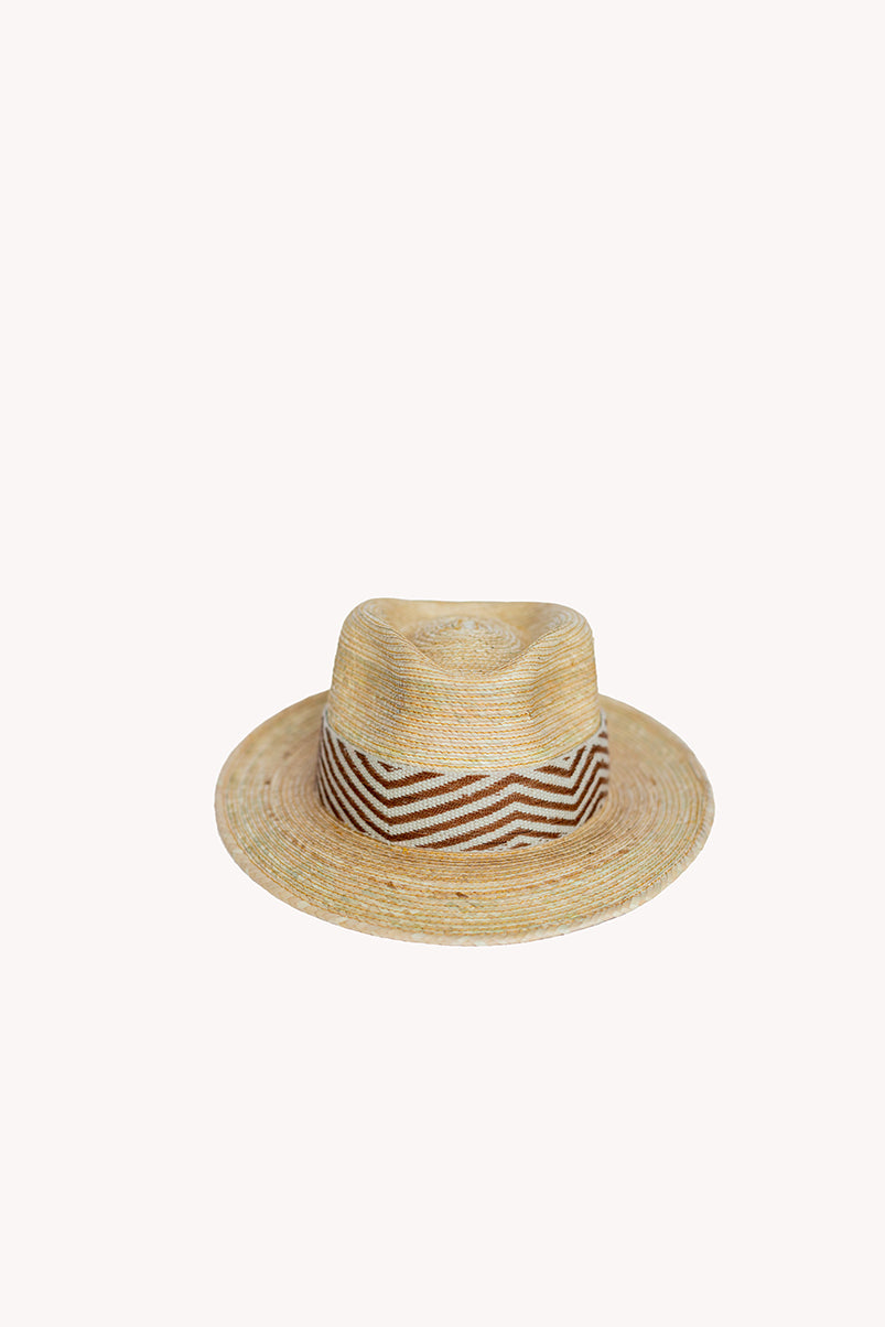Azuay - Panama Fedora Straw Hat | Artesano Cinnamon/Terracota / M: 56 cm
