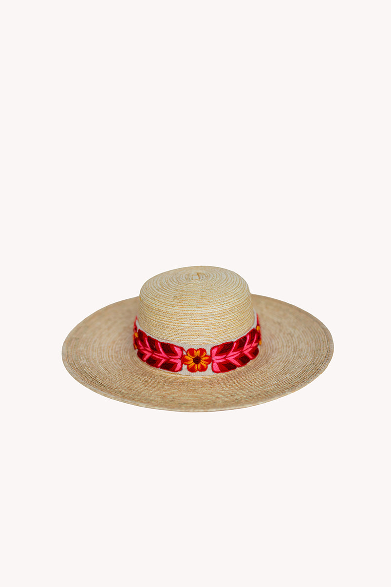 Straw Spanish style palm leaf hat