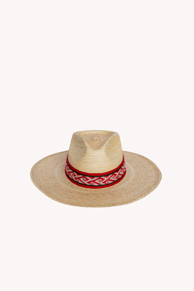 Straw Western style palm leaf sun hat
