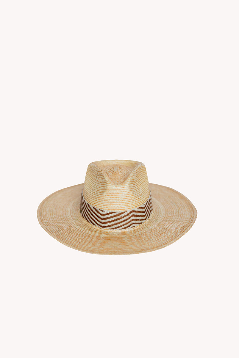 Straw Western style palm leaf unisex hat