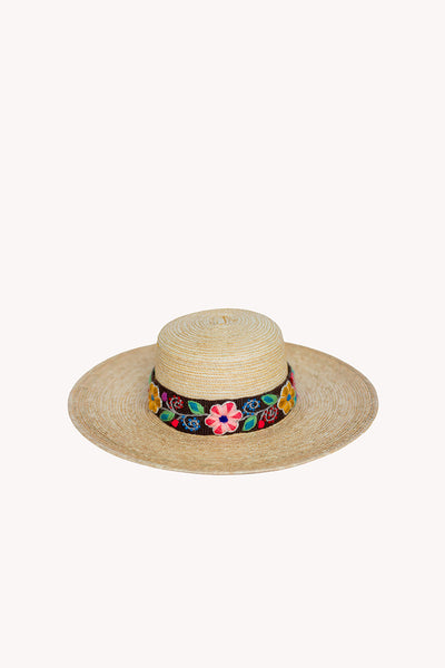Straw Spanish style palm leaf hat