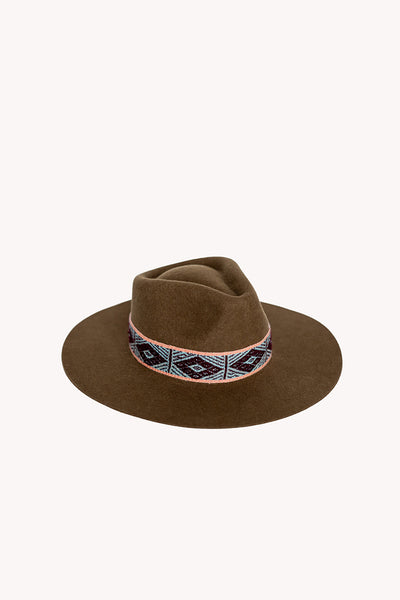 light brown western style Peruvian hat