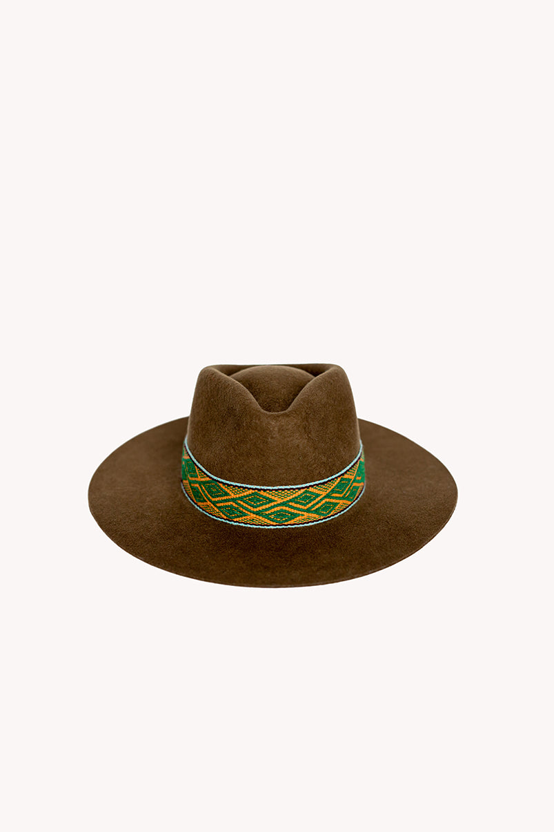 light brown western style cowboy hat