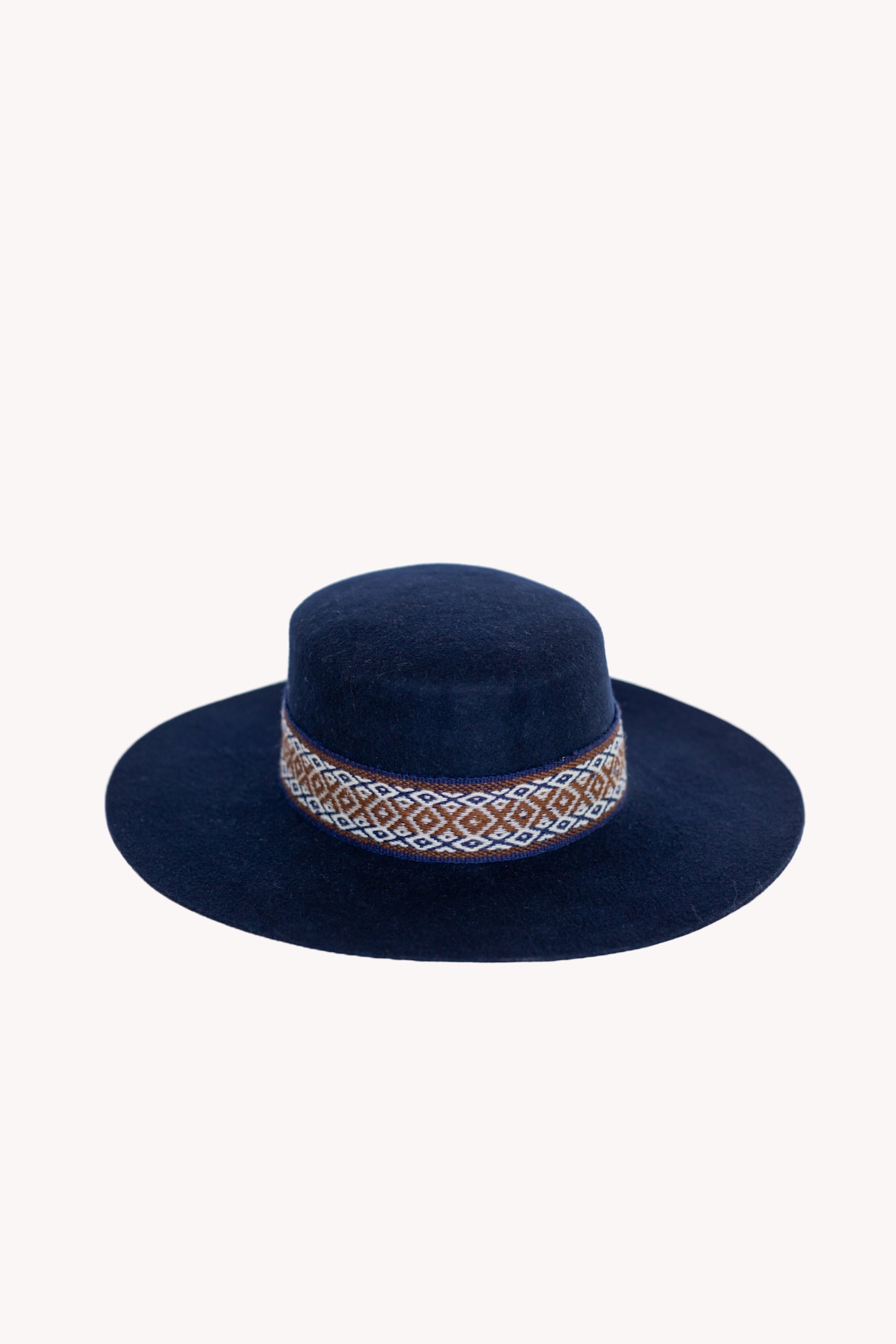 Blue Spanish style Peruvian hat