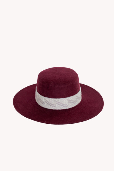 Red Spanish style artisan hat