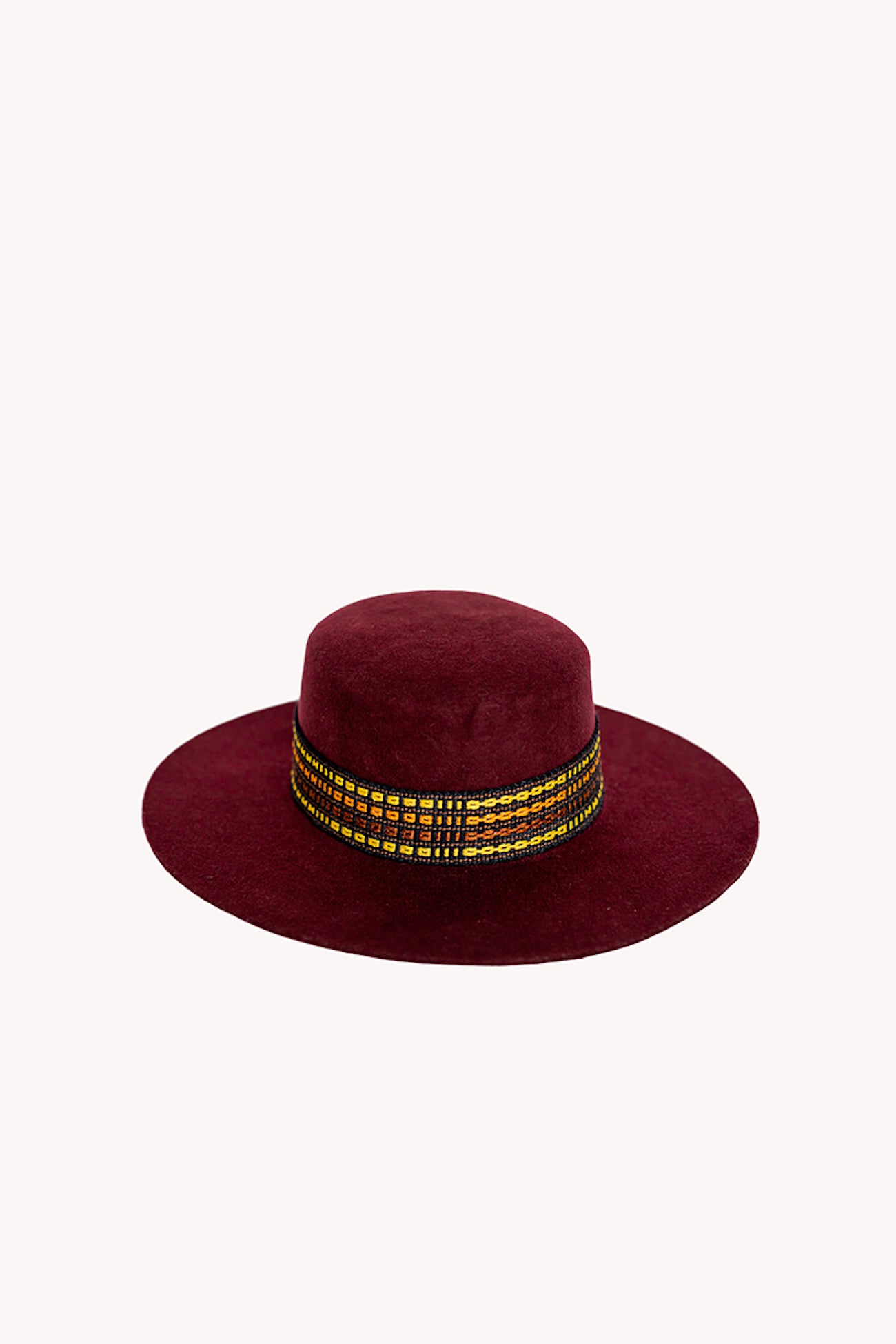 Red Spanish style peruvian hat