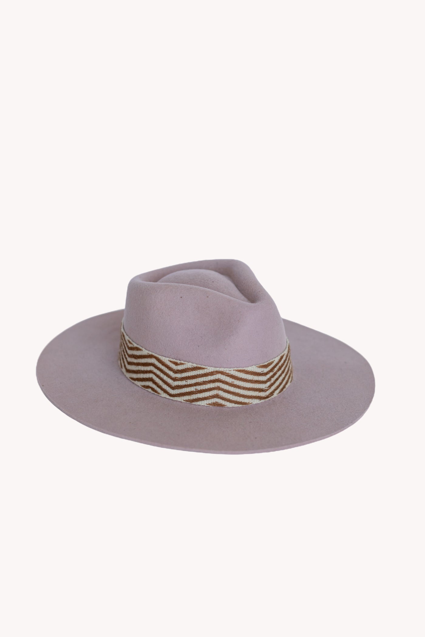 pink western style peruvian hat