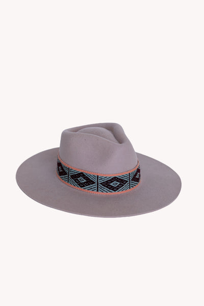 pink western style Americana hat