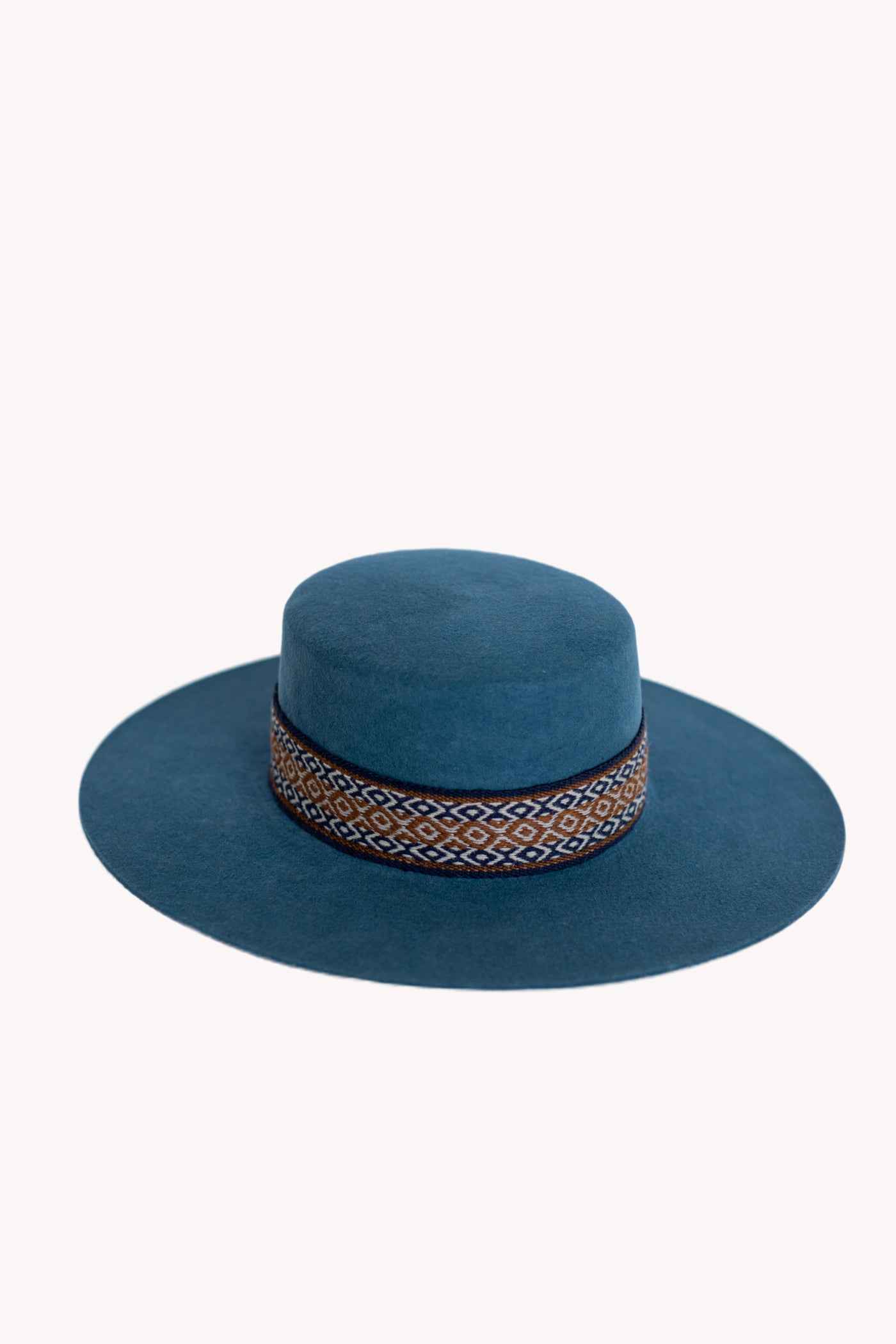 Blue Spanish style high fashion hat