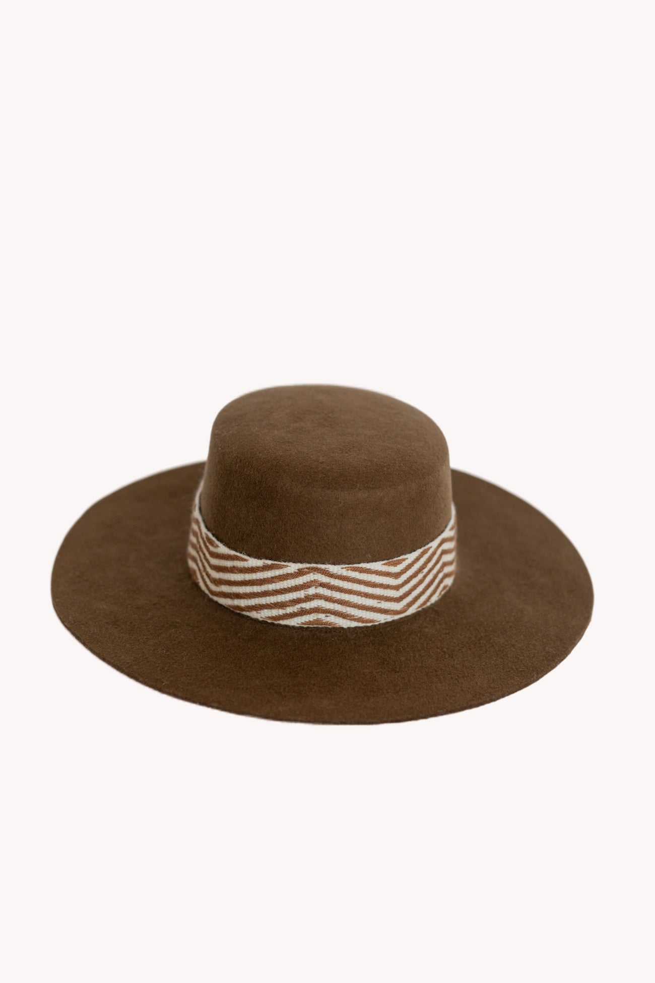 Brown Spanish style Peruvian hat