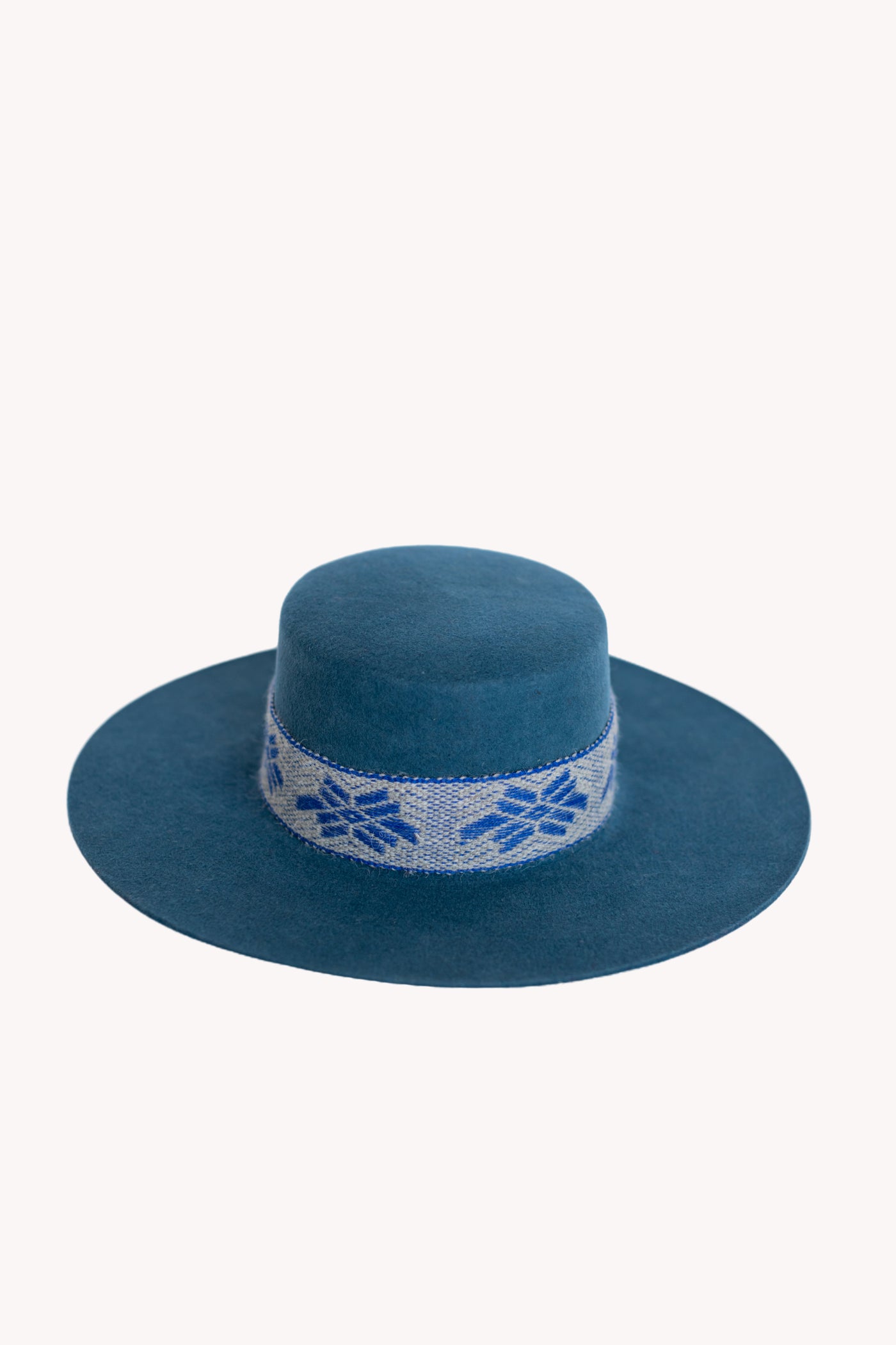 Blue Spanish style festival hat
