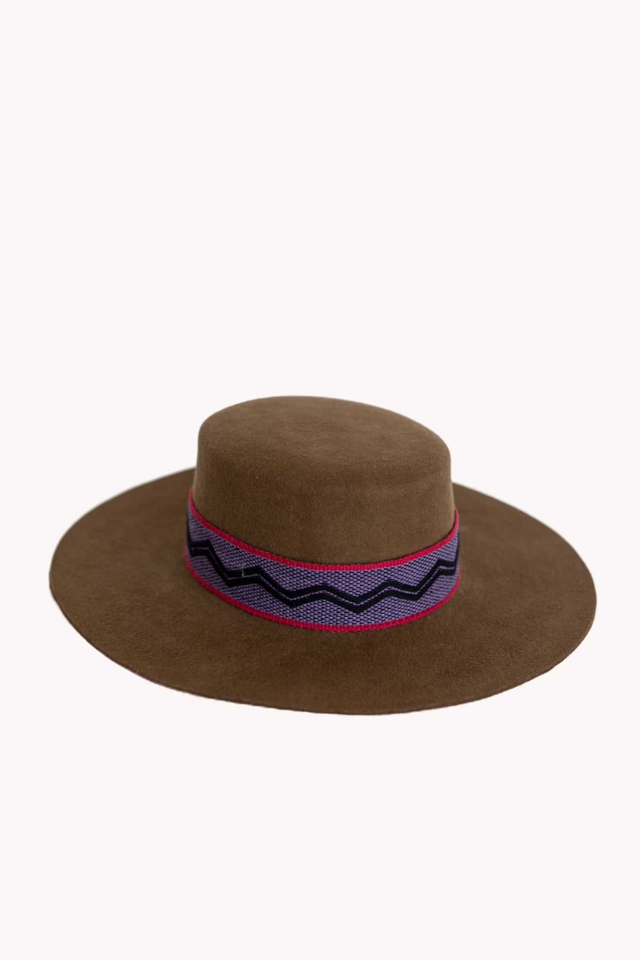 Brown Spanish style peruvian hat