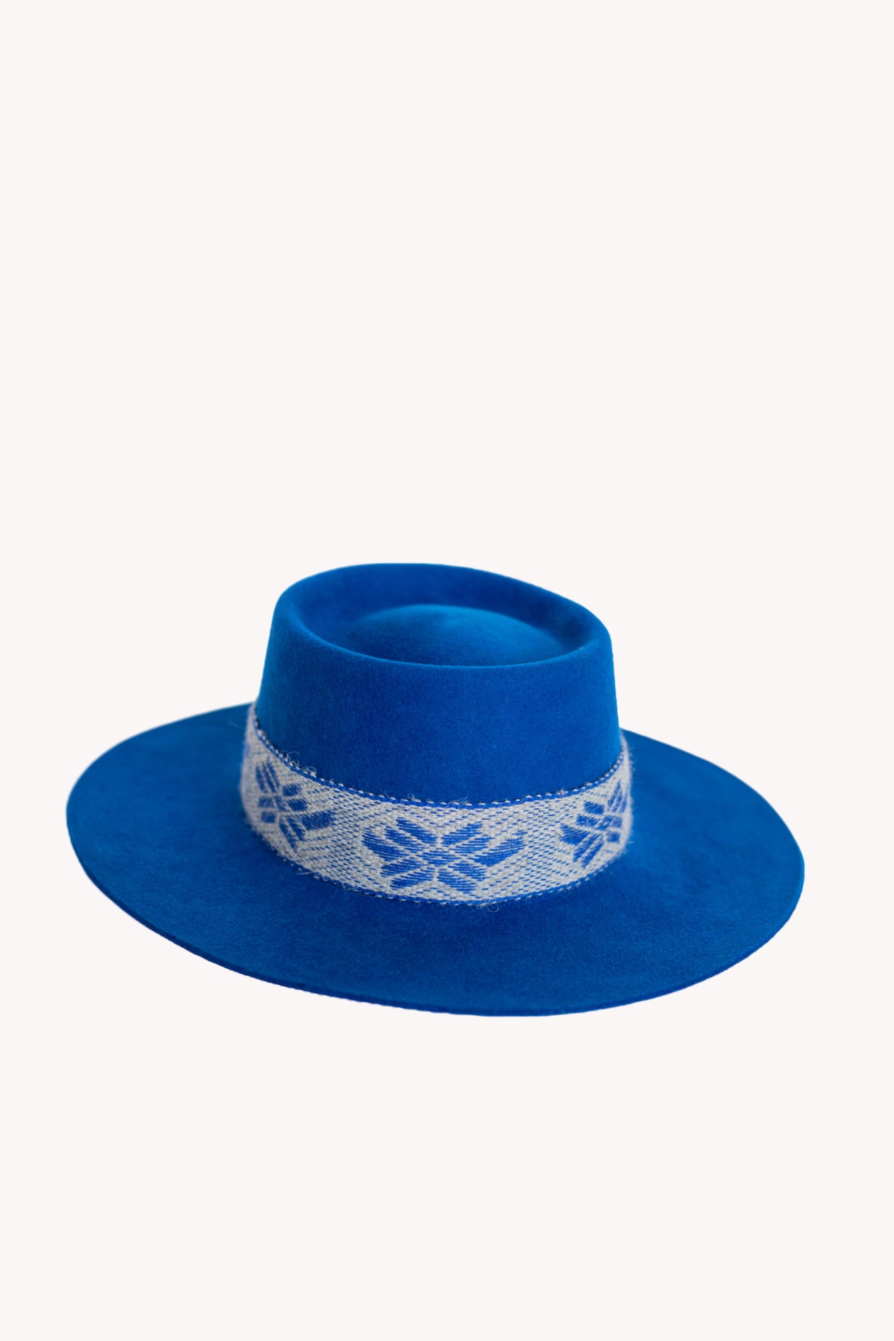 Blue Bucket style alpaca wool hat
