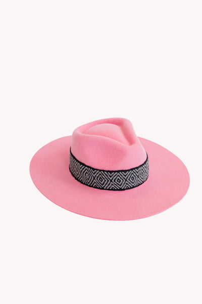 pink western style cowboy hat