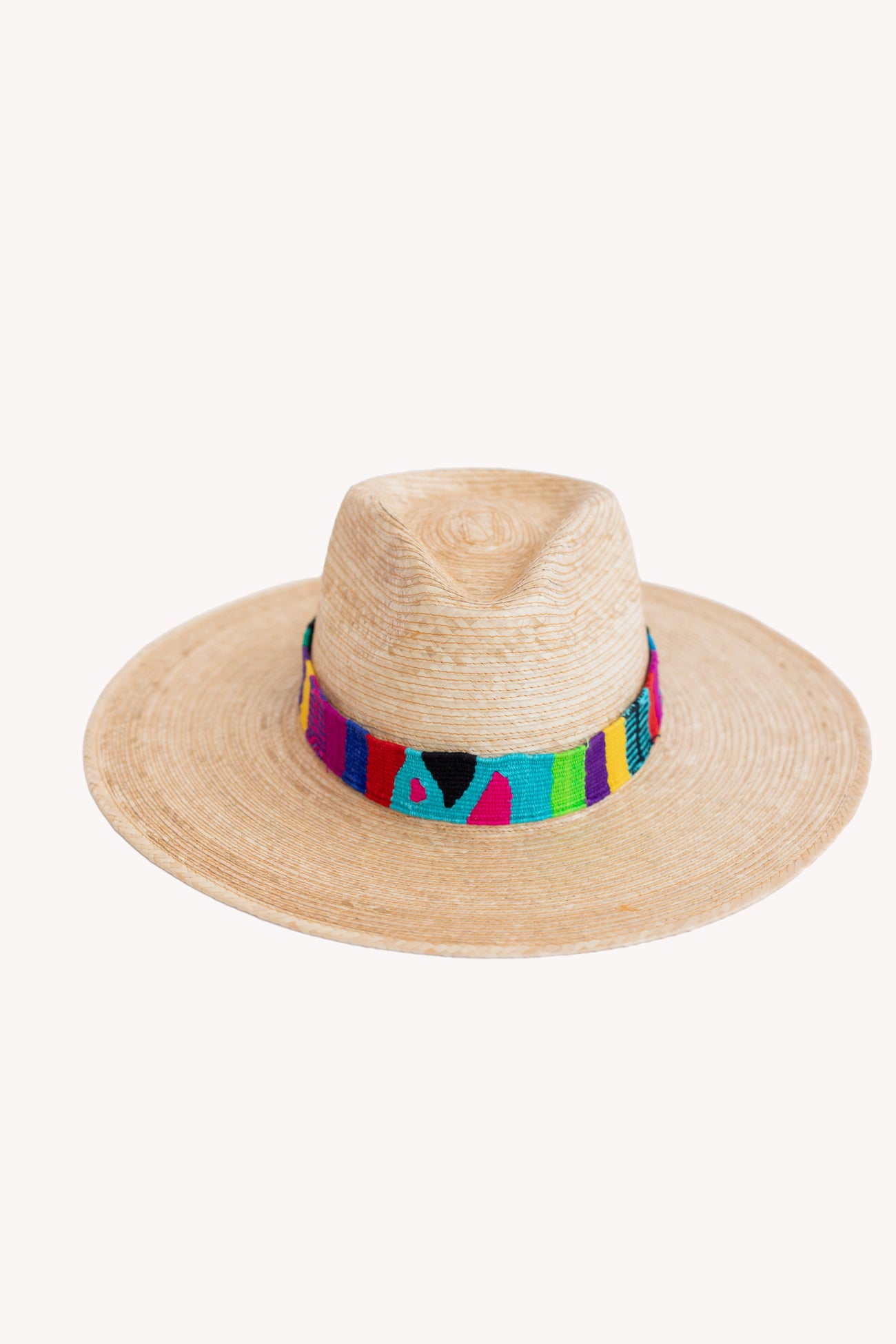 Western Straw Hat with Unity Jewel Intention Band Removable Intention Hat Textile Band