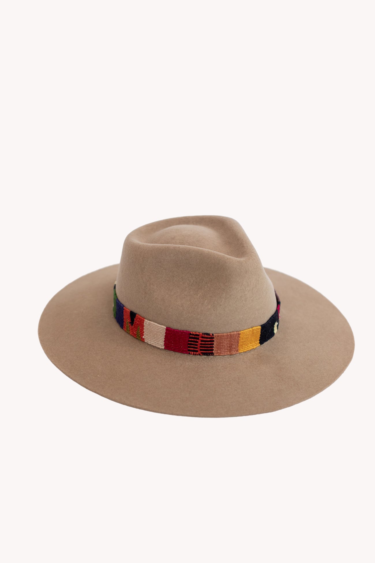 beige western hat with Unity Intention Band Removable Intention Hat Textile Band