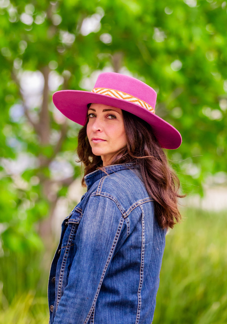 Mauve Pink Spanish Hat – Andeana Hats