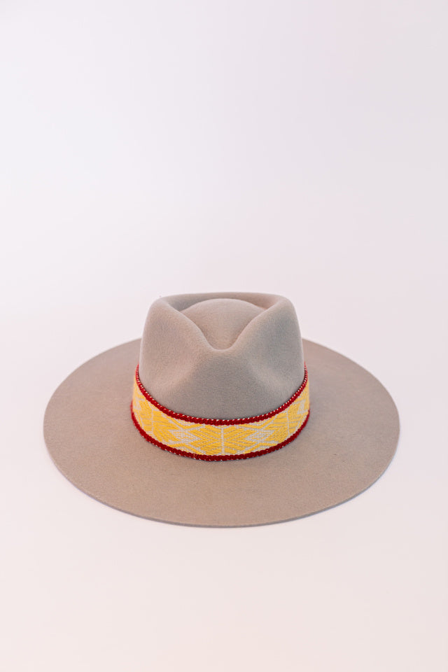 Grey western style hat