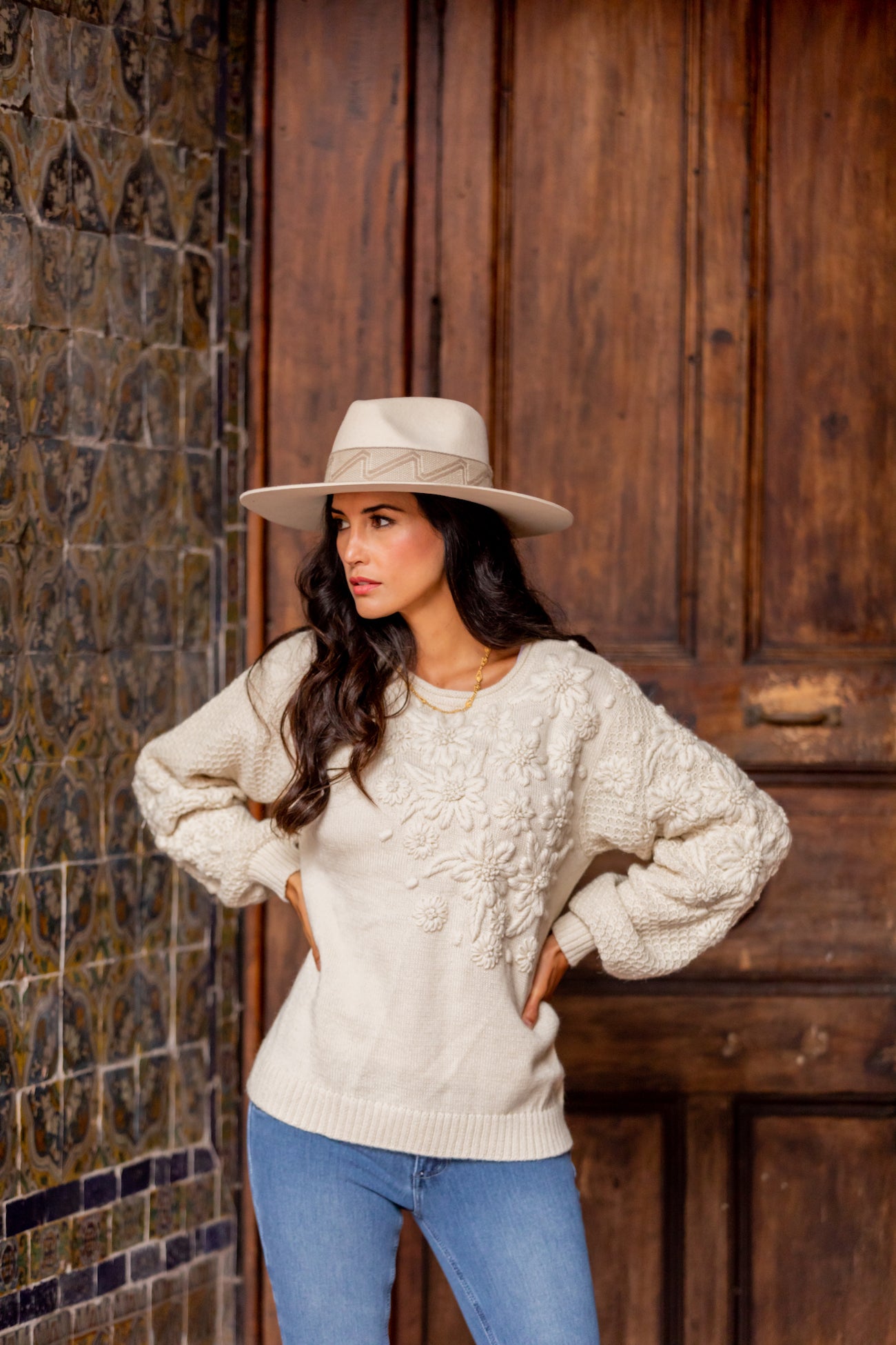 White western style chic hat