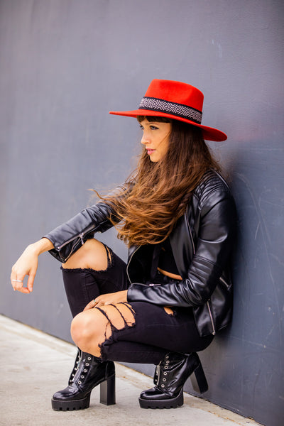 red western style fashion hat