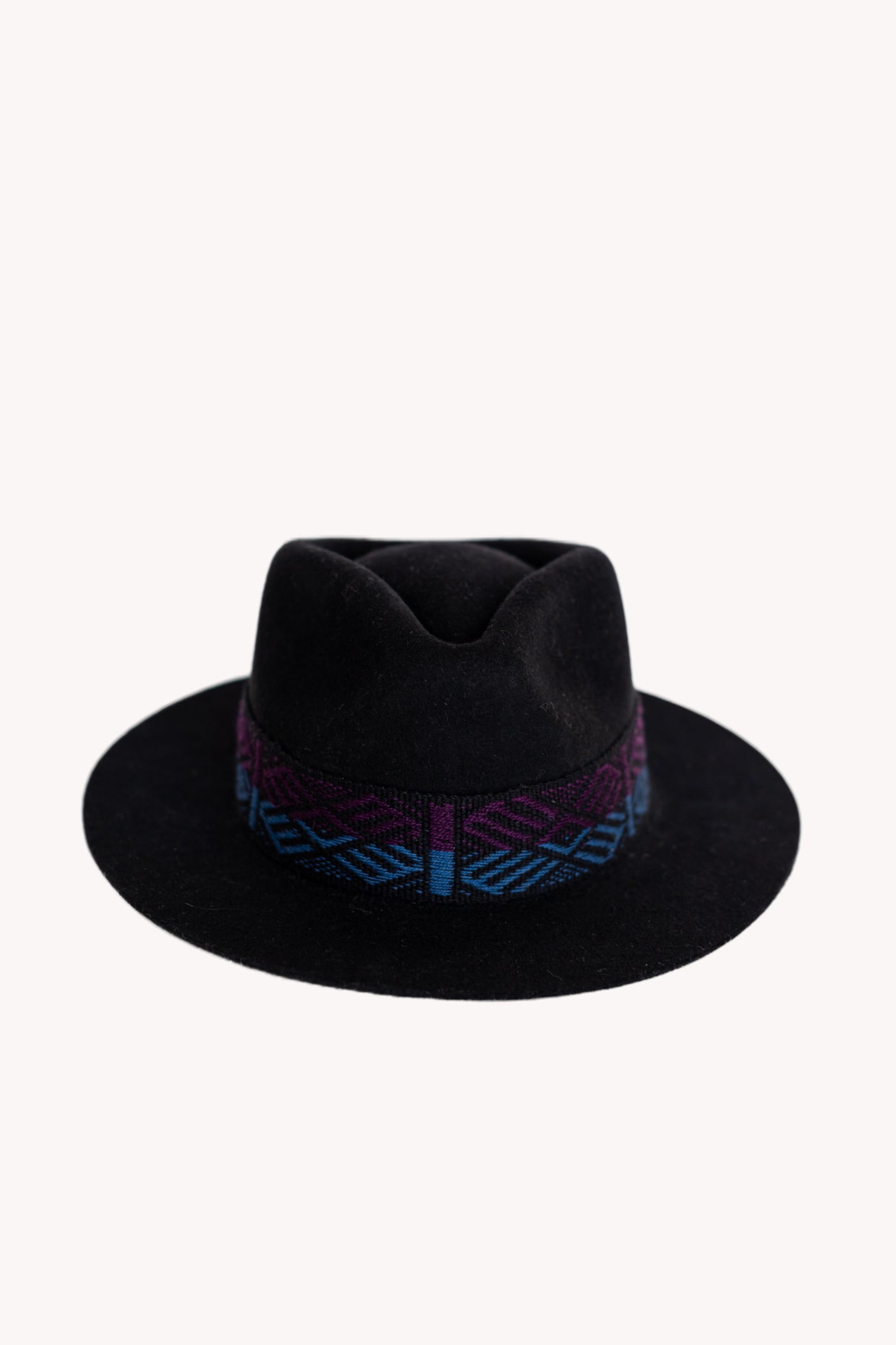 Black Fedora style alpaca wool hat