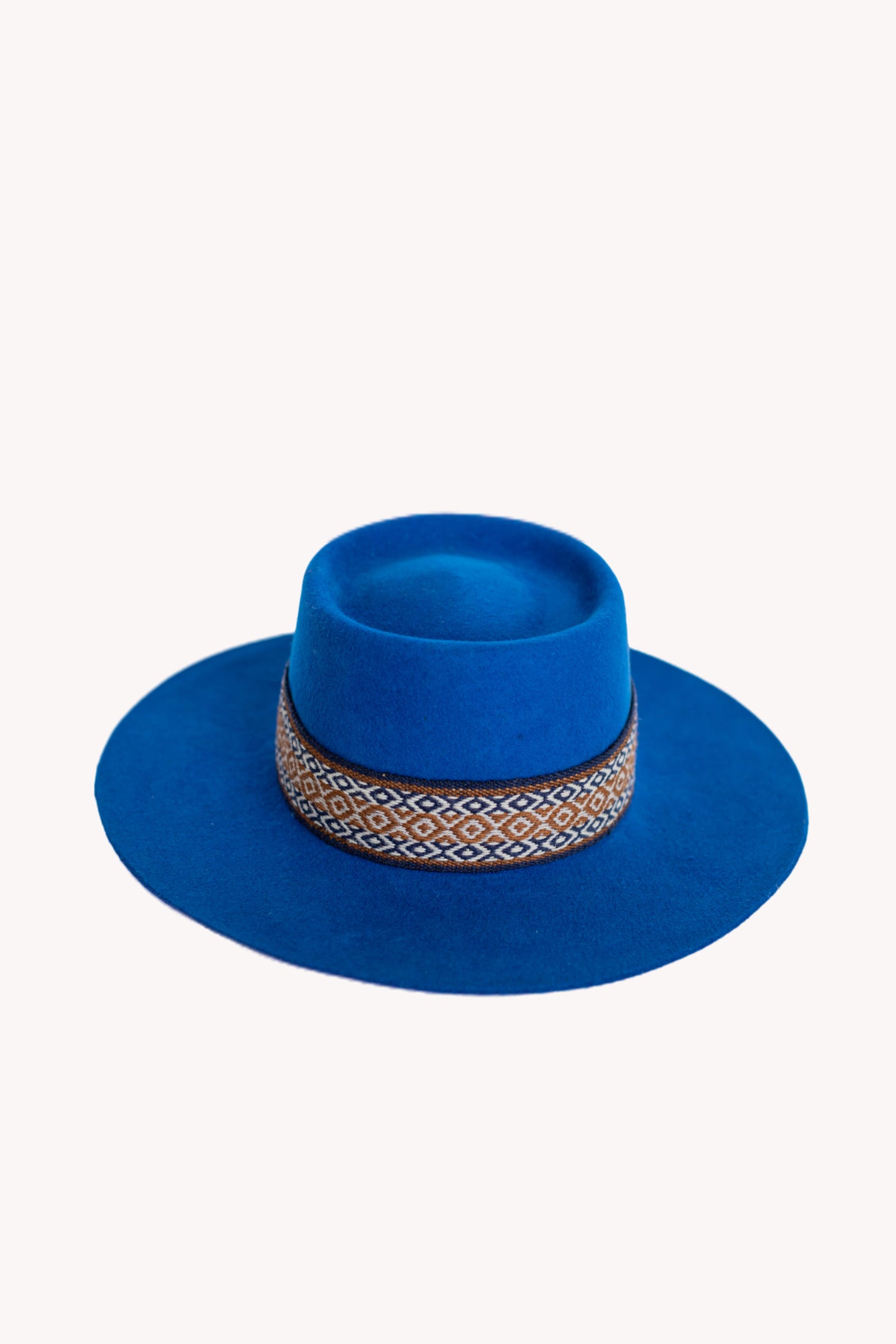 Blue Bucket style alpaca wool artisan hat