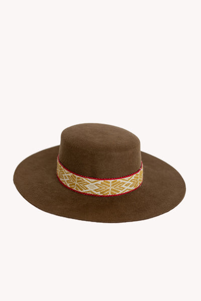 Brown Spanish style hat