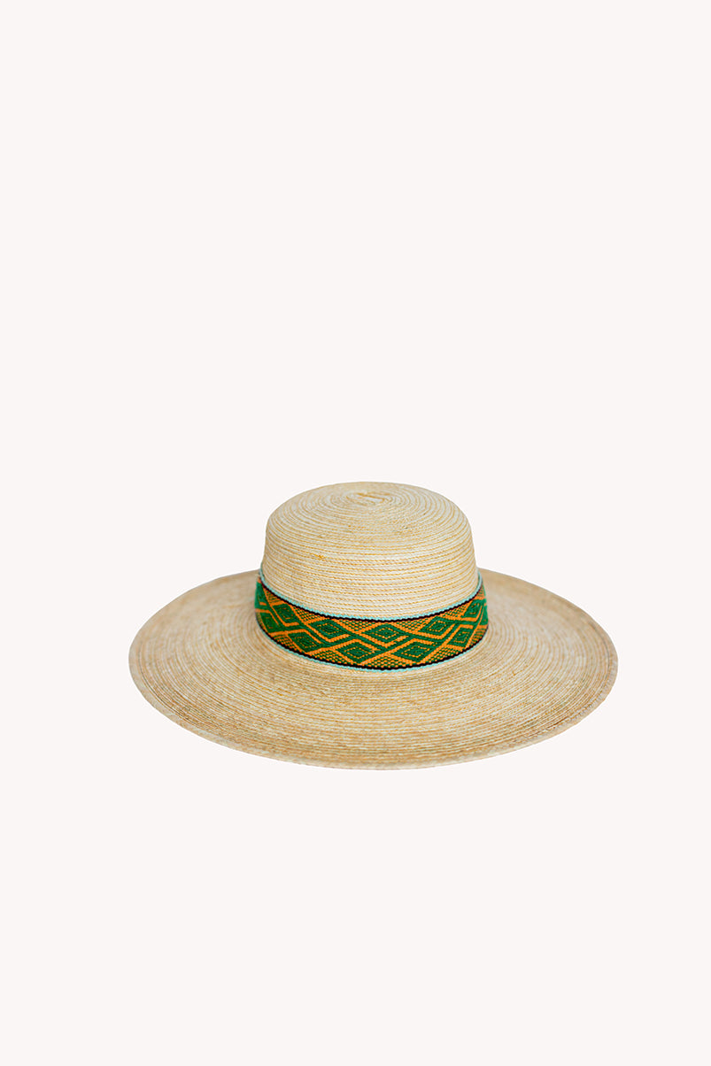 Straw Floppy Hat with Connection Removable Intention Hat Textile Band