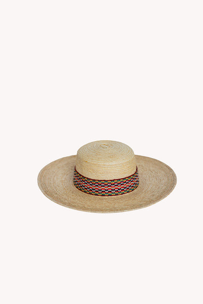 Straw Spanish style palm leaf guatemalan hat